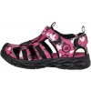 Dětské trekové boty Alpine Pro dětské sandály s reflexními prvky AVANO tmavě růžová