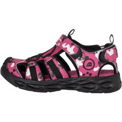 Alpine Pro dětské sandály s reflexními prvky AVANO tmavě růžová