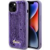 Pouzdro a kryt na mobilní telefon Apple Pouzdro Guess Sequin Script Logo iPhone 13 fialové