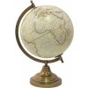 Béžový dekorativní glóbus na kovovém podstavci Globe – 22x22x33 cm - 2 ks