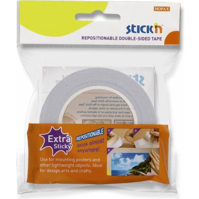 Stick’n by Hopax Oboustranná lepicí páska Re-Stick Tape 12 mm x 12 m – Zboží Dáma