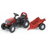 Rolly Toys Traktor šlapací s vlekem Kid Valtra s vlečkou červený – Zboží Dáma