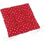 Bellatex Adéla prošívaný srdíčka červená 40 x 40 cm – Zboží Dáma