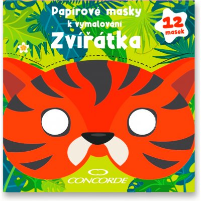 Papírové masky k vymalování Zvířátka – Hledejceny.cz