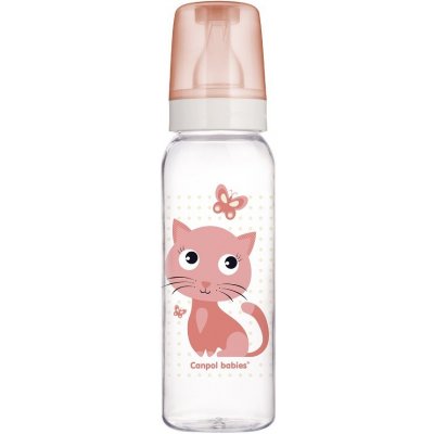 Canpol Babies kojenecká lahev s potiskem Cute Animals růžová 250 ml – Hledejceny.cz