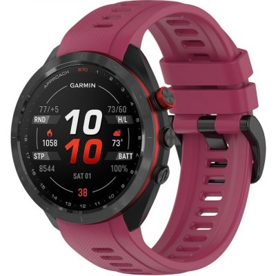 PROTEMIO SILICONE Řemínek pro Garmin Approach S70 - 42mm bordó 63141 – Hledejceny.cz