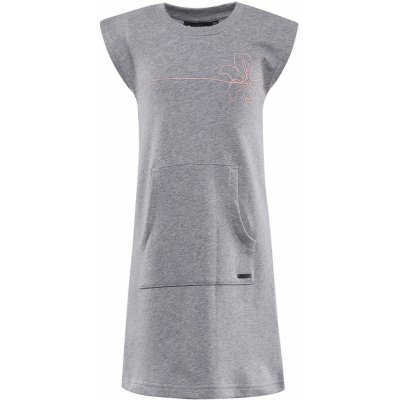 Alpine Pro Hudero dětské šaty šedá – Zboží Dáma