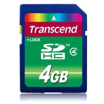 Transcend SDHC Class 4 4 GB TS4GSDHC4