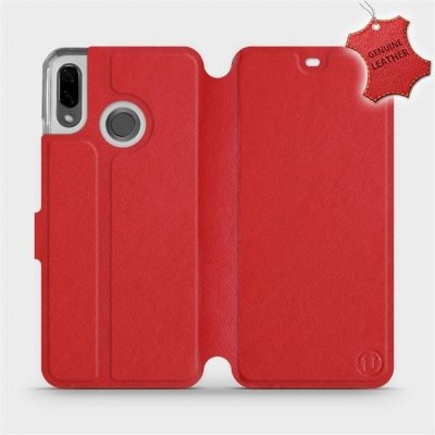 Pouzdro Mobiwear Flip Huawei Nova 3 - Červené - kožené - L_RDS Red Leather – Zboží Mobilmania