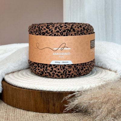Amorino Fios Textilní špagáty Amorino Fio s potiskem - Premium 36mm Onca – Zboží Dáma