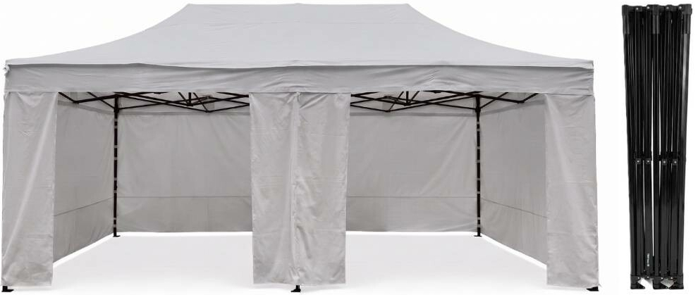 TENTino STEEL HEXAGON 4x8 m 5A - ŠEDÁ