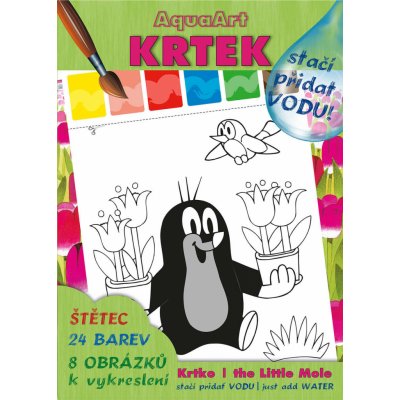 Akim Omalovánky Stačí přidat vodu! Krtek 2 set s barvami a štětcem – Hledejceny.cz