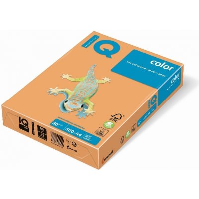Papír IQ Color A4 80 g NEOOR neonově oranžový 500listů – Sleviste.cz