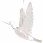 Dakls Bird vánoční ozdoba průhledná bílá – Hledejceny.cz