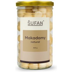 Šufan Makadamové ořechy natural ve skle 500 g