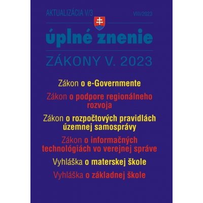 Aktualizácia V/3 - štátna služba, informačné technológie verejnej správy - Poradca s.r.o. – Hledejceny.cz