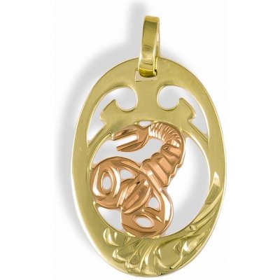 Gemmax Jewelry Zlatý přívěsek Znamení Štír GUPCN 04911