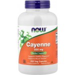 Now Foods Foods Cayenne Kajenský pepř 500 mg 250 rostlinných kapslí – Hledejceny.cz