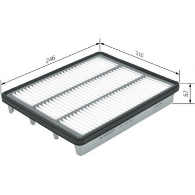 Vzduchový filtr BOSCH 1 457 433 580 – Hledejceny.cz