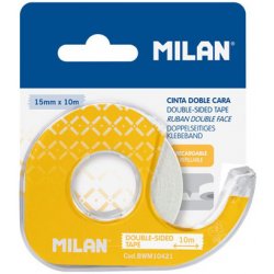 Milan Lepicí páska oboustranná 15 mm x 10 m s dispenzerem - blistr