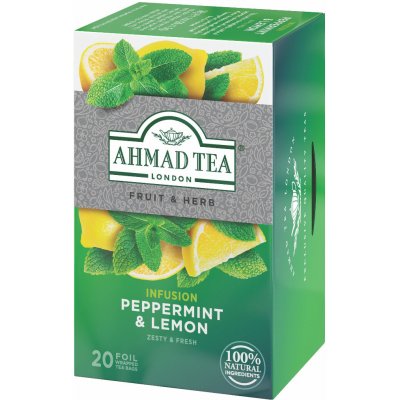 Ahmad Tea Máta & Citron porcovaný čaj 20 x 2 g – Zbozi.Blesk.cz