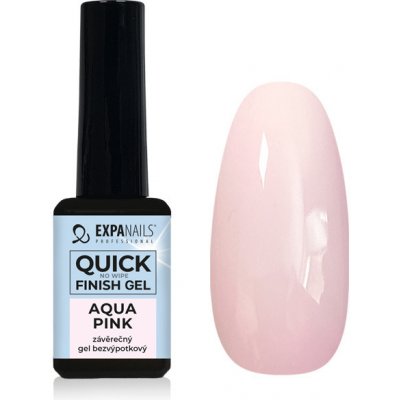 Expa-nails quick finish gel aqua pink bezvýpotkový lesk 11 ml