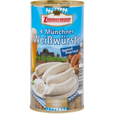 Zimmermann Mnichovská bílá klobása 250 g – Zboží Dáma