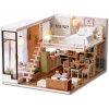 HABARRI Miniatura domečku DIY LED První byt
