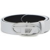 Pásek Diesel opasek OVAL D LOGO B-1DR 25 BELT WHITE