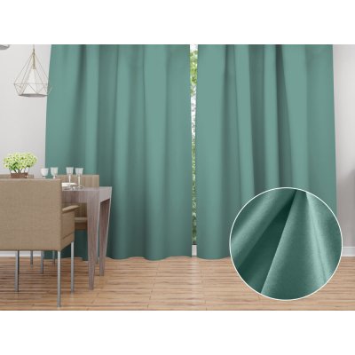 Biante Sametový závěs Velvet Premium SVP-048 Pastelová ledově zelená - šířka 135 cm 135x220 cm – Hledejceny.cz