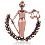 Gaira brož Alegorie Spravedlnosti 3015 rose-gold – Zboží Mobilmania