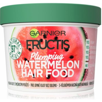 Garnier Fructis Hair Food Maska na vlasy Plumping Watermelon 390 ml