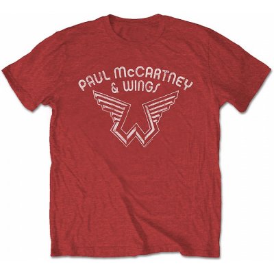 The Beatles tričko Paul McCartney Wings Logo red