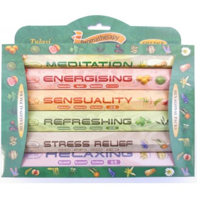 Tulasi indické vonné tyčinky sada Aromatherapy 6 x 20 ks – Hledejceny.cz