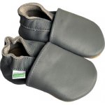 Hopi Hop barefoot kožené capáčky tmavě šedé – Sleviste.cz
