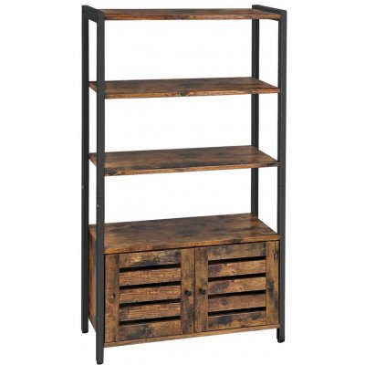 VASAGLE Knihovna, 70x30x121.5cm, černá – Zboží Dáma