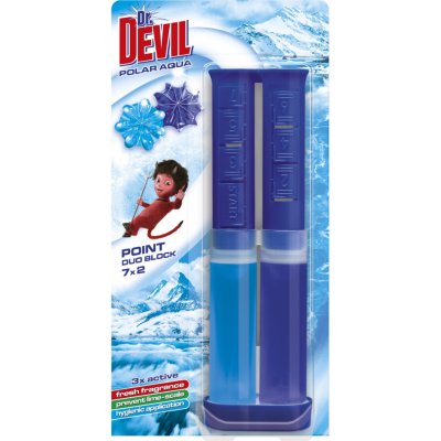 Dr.DEVIL WC POINT DUO BLOCK POLAR AQUA 65 ML – Zbozi.Blesk.cz