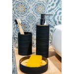 Olsen Spa Kelímek na zubní kartáčky KSANTI černý KD02191722 – Zboží Mobilmania