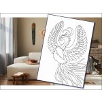 Radost v písku Šablona na pískování Fénix A4 210 x 297 mm – Zboží Dáma
