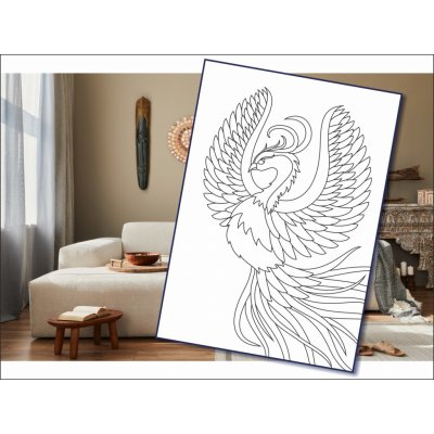 Radost v písku Šablona na pískování Fénix A4 210 x 297 mm – Zboží Dáma
