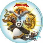 Jedlý tisk KUNG FU PANDA ● materiál: FONDÁNOVÝ DECORLIST ✴️, ● velikost: průměr 12 cm ☝ – Sleviste.cz