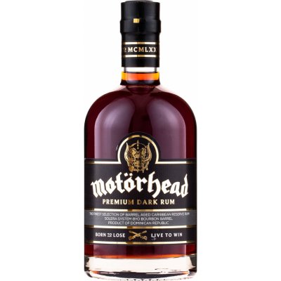 Motorhead Premium Dark Rum 0,7 l (holá láhev) – Zboží Mobilmania