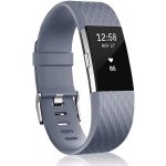 BStrap Silicone Diamond pro Fitbit Charge 2 dark gray, velikost L STRFB0339