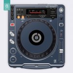 Doto Design Skin CDJ 800 FULL COLORS Midnight Blue – Zboží Živě