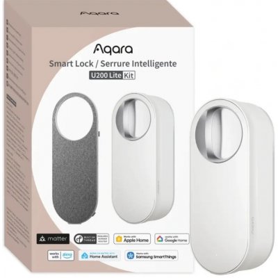 AQARA Smart Lock U200 Lite Kit (EL-D03D), Černý Smart Zámek AQARA-EL-D03D – Zboží Živě