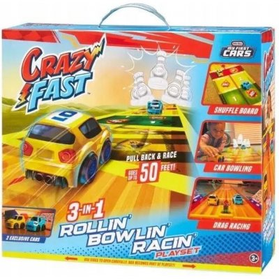 Little Tikes Crazy Fast 3-in-1 Rollin’ Bowlin’ Racin’ Playset autodráha