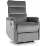 Signal Masážní křeslo Vinci Velvet šedá – Zboží Dáma