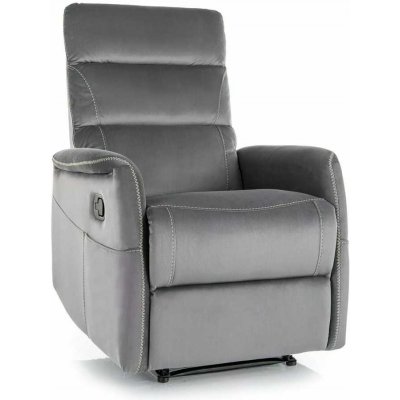 Signal Masážní křeslo Vinci Velvet šedá – Zboží Dáma