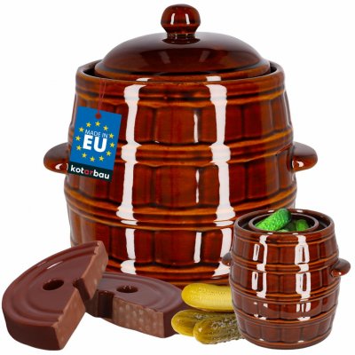 Kameninový sud 8l kámen na nakládání kysaného zelí – Zboží Dáma