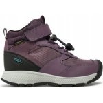 Keen Skua Mid Wp Children black plum/plum perfect – Zboží Dáma